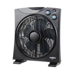 Ανεμιστήρας επιδαπέδιος Box Fan Airbox Φ30 45W με 3 ταχύτητες λειτουργίας 5 λεπίδες σε μαύρο χρώμα 