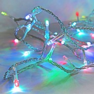 200 χριστουγεννιάτικα led πολύχρωμα RGB λαμπάκια IP44 με διάφανο καλώδιο και πρόγραμμα