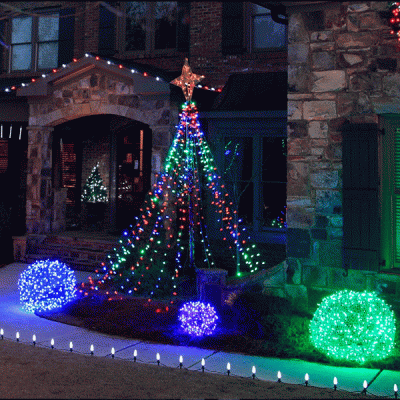 200 Χριστουγεννιάτικα mini led πολύχρωμα λαμπάκια με σταθερό & εναλλασσόμενο πρόγραμμα ΙΡ44