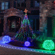 200 Χριστουγεννιάτικα mini led πολύχρωμα λαμπάκια με σταθερό & εναλλασσόμενο πρόγραμμα ΙΡ44