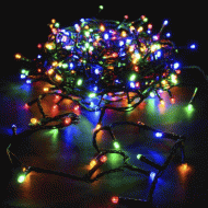 200 Χριστουγεννιάτικα mini led πολύχρωμα λαμπάκια με σταθερό & εναλλασσόμενο πρόγραμμα ΙΡ44