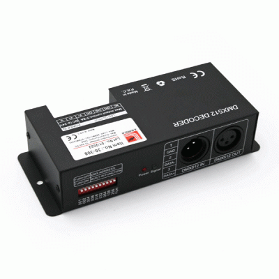 Μηχανισμός DMX512 για led RGB 12VDC/288W 24VDC/576W 24A