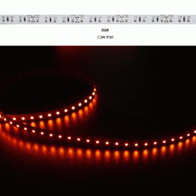 LED ταινία 5m κόκκινη 24VDC 7,2W/m 90LED3528/m μη στεγανή IP20 εύκαμπτη αυτοκόλλητη LED ταινία 5m κόκκινη 24VDC 7,2W/m 90LED3528/m μη στεγανή IP20 εύκαμπτη αυτοκόλλητη
