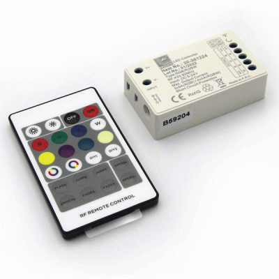Μηχανισμός με τηλεχειριστήριο & Dimmer RF RGB/RGB+W 5/12/24VDC 16A