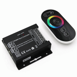 Μηχανισμός με τηλεχειριστήριο controller & Dimmer RGB+W 4x8a 12VDC/384W 24VDC/768W