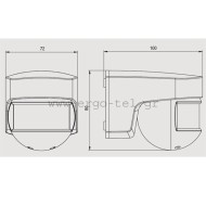 Aνιχνευτής κίνησης 200° 8m 230VAC VEMER SENSOR – 200BLISTER