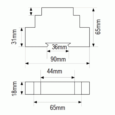 Χρονικό (timer) ράγας KAEL ZRXX.G 24V AC-DC 230V 1 module DELAY ON-OFF λειτουργία