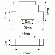 Χρονικό (timer) ράγας KAEL DRN.G 230V ΚΑΙ 24V AC/DC 1 module δυο διαφορετικών χρόνων