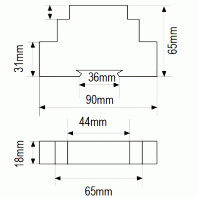 Χρονικό (timer) ράγας KAEL DRN.G 230V ΚΑΙ 24V AC/DC 1 module δυο διαφορετικών χρόνων