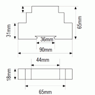 Εναλλακτής 2 ή 3 αντλιών ράγας 220V 28x82x80mm KAEL HSR.G