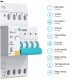 Ρελέ διαρροής 3Φ Wi-Fi TOQCB2L-80 63A με απομακρυσμένο έλεγχο, προστασία υπέρτασης/υπότασης, ρύθμιση διαρροής 30–500mA & μέτρηση κατανάλωσης ενέργειας συμβατό με Tuya, Smart Life