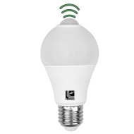 Λάμπα led αχλάδι E27 12W 230V ενδιάμεσο λευκό φως 4000k 1200Lm με ανιχνευτή κίνησης 360°