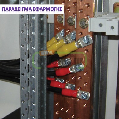 Ακροδέκτης οπής κόκκινος ERGOM 10 Φ6 KOI 10/6 με διατομή αγωγού 10mm²