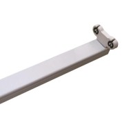 Slim φωτιστικό κενό για 2 λάμπες LED TUBE 1.50m τύπου φθορίου με τροφοδοσία στο 1 άκρο