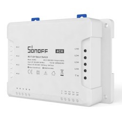 Διακόπτης WiFi SONOFF Smart 4CH R3 100-240V AC 50/60Hz 4 θέσεων 16A λευκός