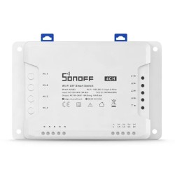 Διακόπτης WiFi SONOFF Smart 4CH R3 100-240V AC 50/60Hz 4 θέσεων 16A λευκός