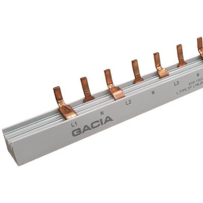 Γέφυρα χαλκού GACIA τύπου L 3P L+N (2P) 1m με μόνωση