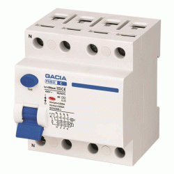 Ρελέ διαρροής Gacia 4x63A 10kA 300mA Type AC+S