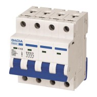 Ασφάλεια αυτόματη τετραπολική 3P+Ν 40A 4 module 10kA καμπύλης C GACIA
