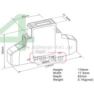 Ψηφιακός μετρητής ενέργειας KWH SDM-120D EASTRON μονοφασικός μέτρηση απευθείας εώς 32A