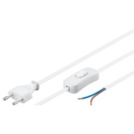 Καλώδιο τροφοδοσίας GOOBAY 51349 2x0.75mm² με διακόπτη λευκό μήκους 1.5m Καλώδιο τροφοδοσίας GOOBAY 51349 2x0.75mm² με διακόπτη λευκό μήκους 1.5m