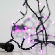 100 μωβ χριστουγεννιάτικα led λαμπάκια με πράσινο καλώδιο 815cm IP44 και δυνατότητα επέκτασης