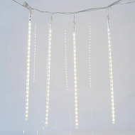 240 led σε θερμό λευκό φως με 5 snowdrop 50cm επέκταση μετασχηματιστή & διάφανο καλώδιο IP44
