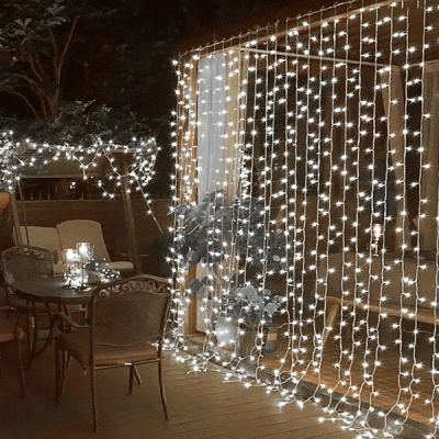 240 Χριστουγεννιάτικα led λαμπάκια 3mm με snowfall πρόγραμμα διάφανο καλώδιο & μετασχηματιστή IP44