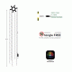 342 smart mini led χταπόδι 5V με μετασχηματιστή & έλεγχο προγράμματος με εφαρμογή ΙΡ44
