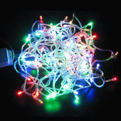 400 Χριστουγεννιάτικα RGBW led 5mm με λευκό καλώδιο χωρίς πρίζα & controller IP65