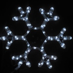 Χιονονιφάδα φωτοσωλήνας 3.4W λευκό φως 38x36cm εξωτερικής τοποθέτησης στεγανός IP44 Χιονονιφάδα φωτοσωλήνας 3.4W λευκό φως 38x36cm εξωτερικής τοποθέτησης στεγανός IP44