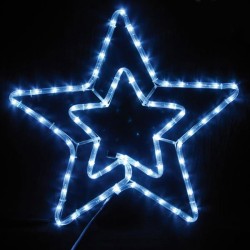 Χριστουγεννιάτικο αστέρι διπλό 6.8W 72 led με πρόγραμμα λευκό φως εξωτερικής τοποθέτησης 55x56cm Χριστουγεννιάτικο αστέρι διπλό 6.8W 72 led με πρόγραμμα λευκό φως εξωτερικής τοποθέτησης 55x56cm