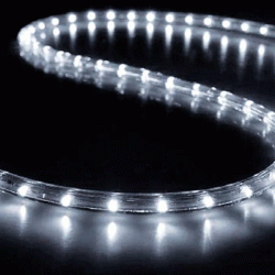 Φωτοσωλήνας led μονοκάναλος ψυχρό φως 50m με 30 led ανα μέτρο & 6 θερμα λευκα flash led ΙΡ65 Φωτοσωλήνας led μονοκάναλος ψυχρό φως 50m με 30 led ανα μέτρο & 6 θερμα λευκα flash led ΙΡ65