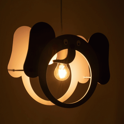 GloboStar® ELEPHANT 61578 Παιδικό Κρεμαστό Φωτιστικό Φιγούρα Μονόφωτο 1 x E27 IP20 Πολύχρωμο Πλαστικό - Μ37.7 x Π15.5 x Υ31.5cm