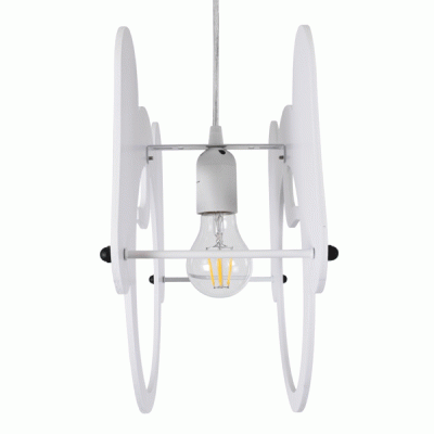 GloboStar® ELEPHANT 61578 Παιδικό Κρεμαστό Φωτιστικό Φιγούρα Μονόφωτο 1 x E27 IP20 Πολύχρωμο Πλαστικό - Μ37.7 x Π15.5 x Υ31.5cm