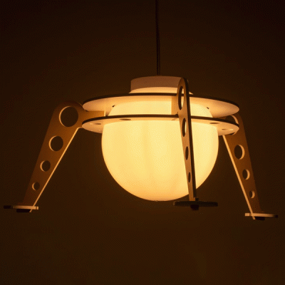 GloboStar® UFO 61581 Μοντέρνο Παιδικό Κρεμαστό Φωτιστικό Οροφής Μονόφωτο 1 x E27 Κίτρινο & Μπλε PVC Φιγούρα Διαστημόπλοιο-Ούφο Φ58 x Υ24cm