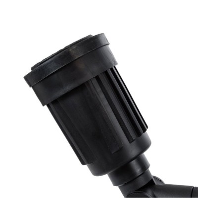 GloboStar® GRASEDO 61616 Βάση Κήπου με 2 Ντουί E27 για Λάμπες Σποτ PAR38 - Αδιάβροχη IP67 - Υψηλής Αντοχής ABS - VDE Certified - Μ40 x Π9.5 x Υ22cm - Μαύρο - 5 Years Warranty