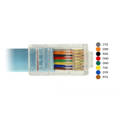 Καλώδιο DELOCK 63341 Serial RS-232 DB9 θηλυκό σε RJ45 αρσενικό μήκους 1m