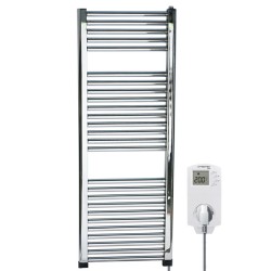 Πετσετοκρεμάστρα μπάνιου ηλεκτρική 540Kcal/h 500W χρωμέ (νίκελ) 500x1000 με θερμοστάτη πρίζας BN30