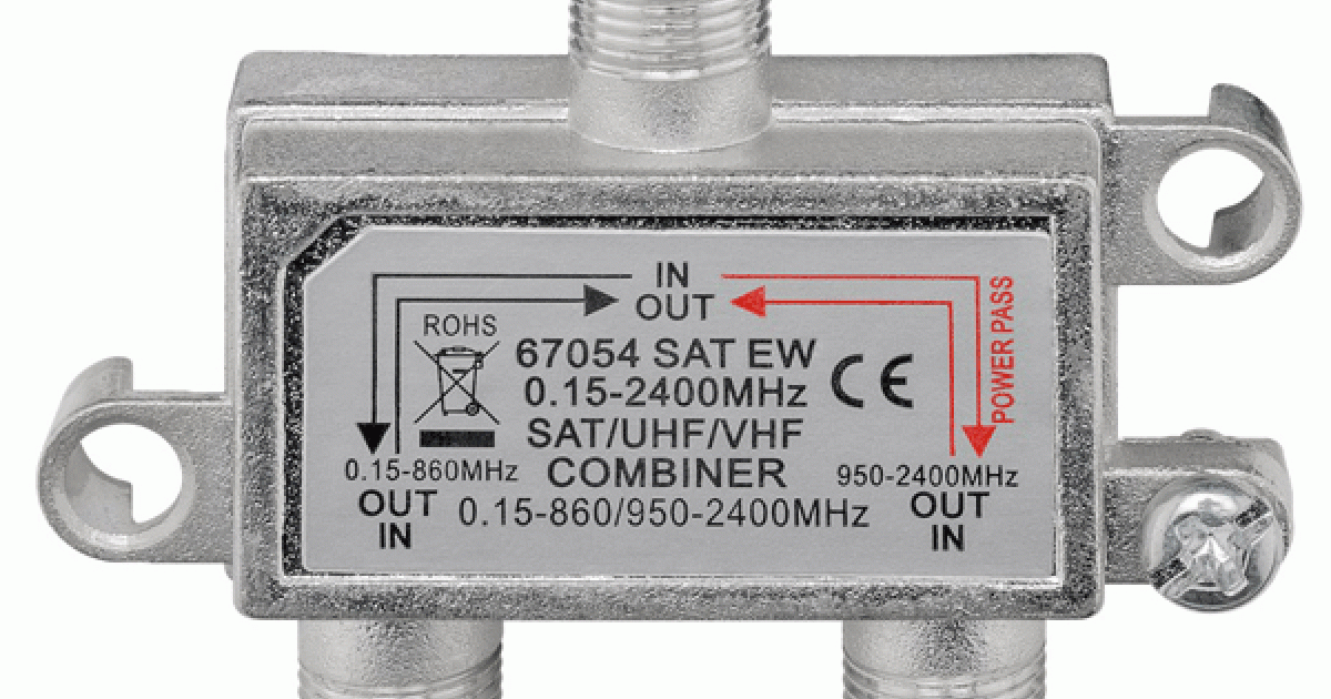 SAT-TV combiner GOOBAY 67054 0.15 MHz 2400MHz 100dB