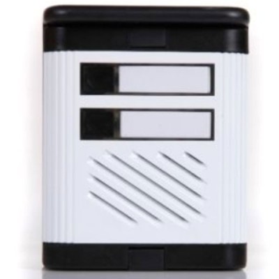 Μπουτονιέρα ΒΙΟΜΑΤ λευκή 10,5x23,5 cm για 2 διαμερίσματα χωνευτής τοποθέτησης