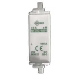 Ασφάλεια μαχαιρωτή NH (BOX) WEBER aM No 000 40A