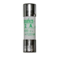 Φυσίγγιο κυλινδρικό Freder 10x38mm 2A aM 500V για φωτοβολταϊκά συστήματα Φυσίγγιο κυλινδρικό Freder 10x38mm 2A aM 500V για φωτοβολταϊκά συστήματα