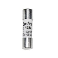 Φυσίγγιο κυλινδρικό Freder 10x38mm 12A 1000 VDC για φωτοβολταϊκά συστήματα Φυσίγγιο κυλινδρικό Freder 10x38mm 12A 1000 VDC για φωτοβολταϊκά συστήματα