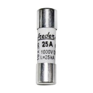 Φυσίγγιο κυλινδρικό 10x38mm 25A 1000VDC Freder για φωτοβολταϊκά συστήματα