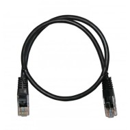 Καλώδιο δικτύου UTP CAT 5e Patch Cord CCA 0.5m ECO σε μαύρο χρώμα