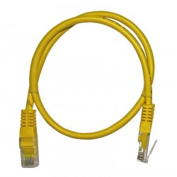 Καλώδιο δικτύου UTP CAT 5e Patch Cord CCA σε κίτρινο χρώμα 0.5m ECO