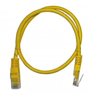 Καλώδιο δικτύου UTP CAT 5e Patch Cord CCA σε κίτρινο χρώμα 0.5m ECO