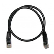 Καλώδιο δικτύου UTP CAT 5e σε μαύρο χρώμα CCA Patch Cord 1m ECO