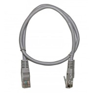 Καλώδιο δικτύου UTP CAT 5e Patch Cord 1m CCA ECO σε γκρι χρώμα